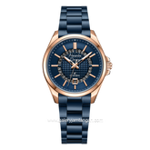Alexandre Christie AC 8691 LD Blue Rosegold Stainless Steel